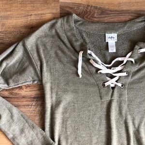 Buckle Brand Daytrip Lace-up Top